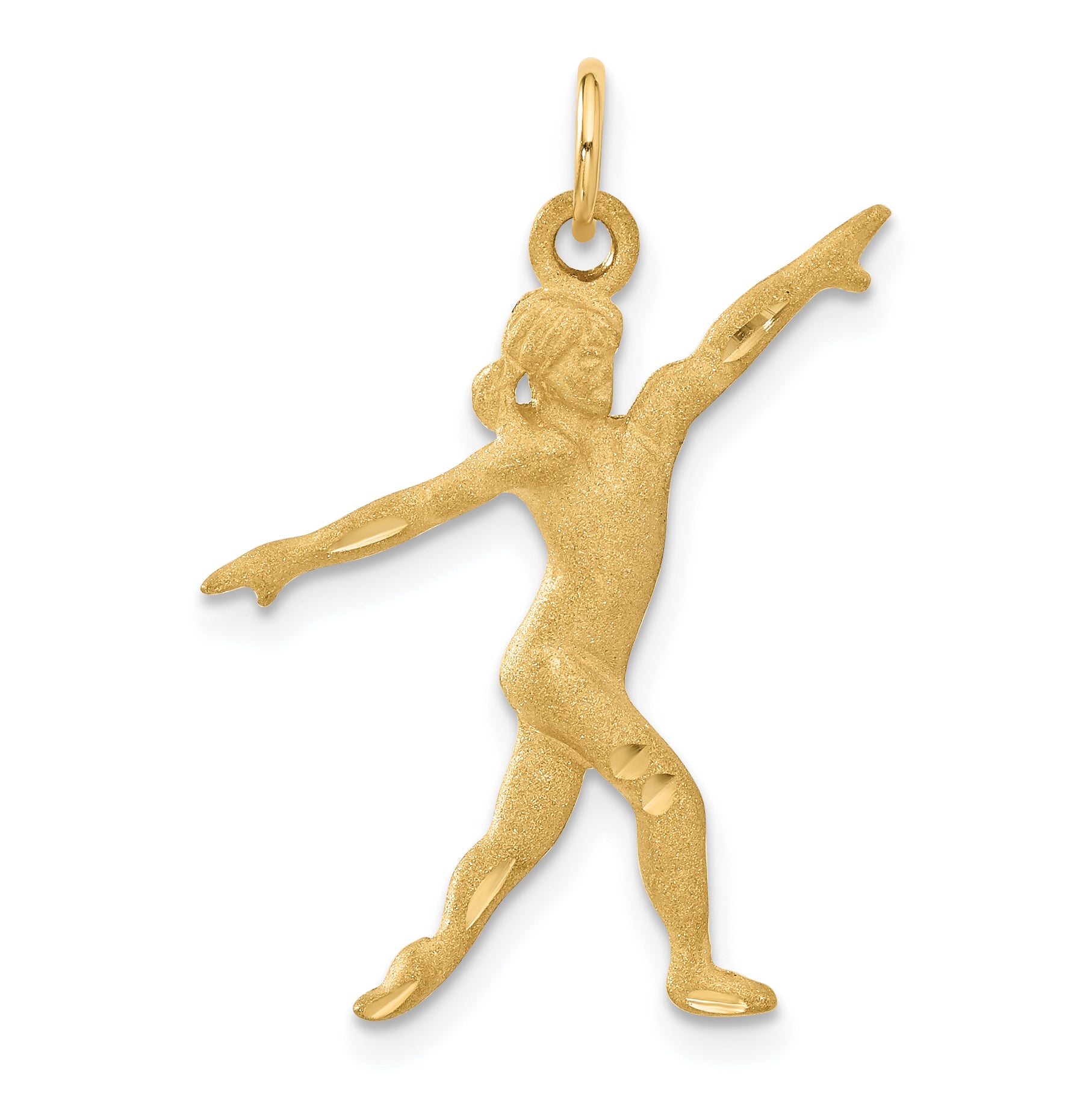 14k Gymnast Charm Main image