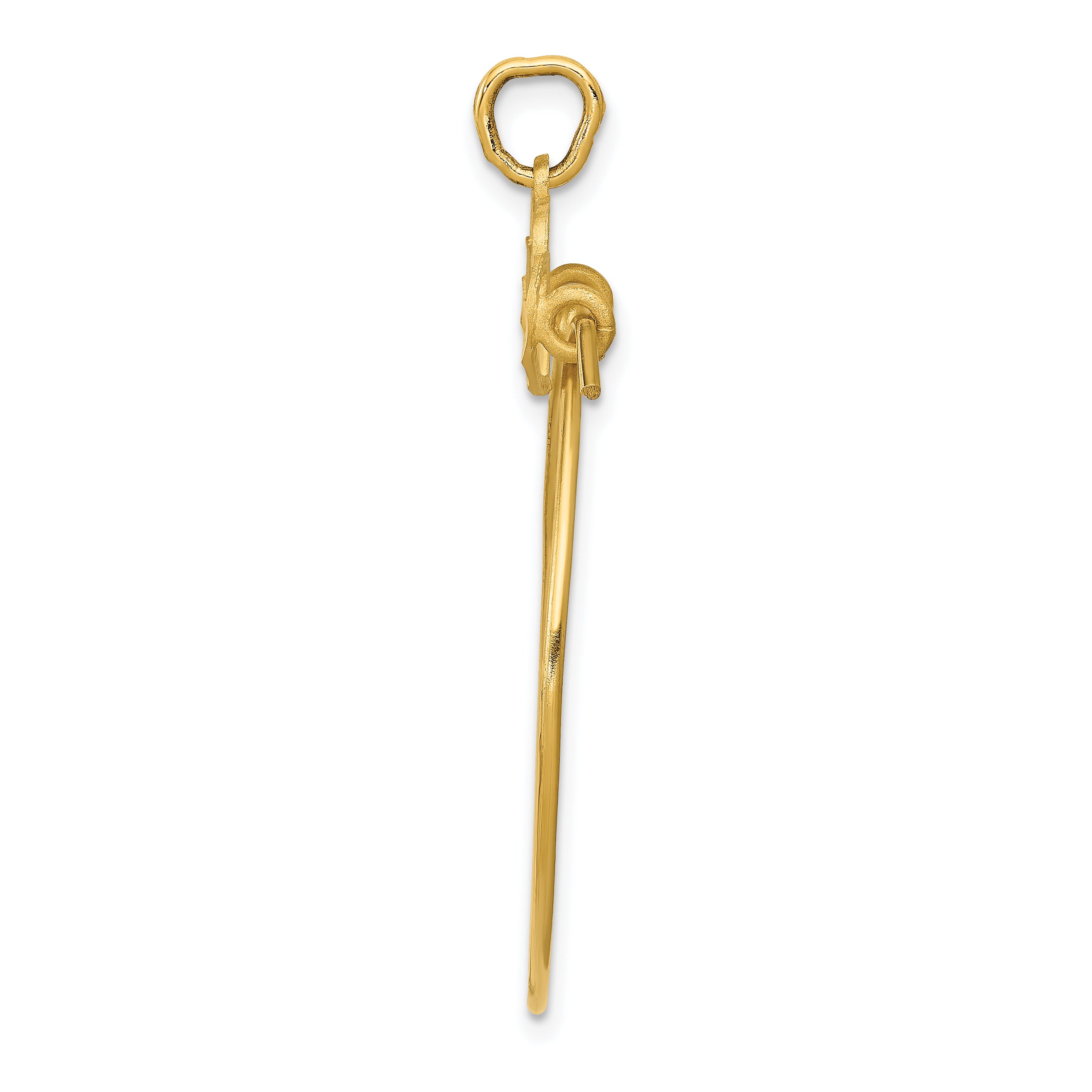 14K Gold Heart Charm Holder Pendant Elegant and Timeless Design