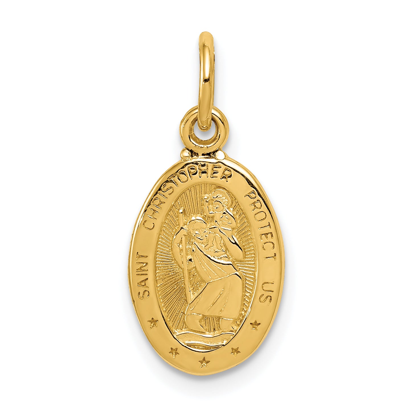 14k Saint Christopher Medal Charm Main image
