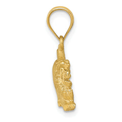 14K Gold Lion Pendant for Men  Solid Casted Design, Bold & Timeless Style
