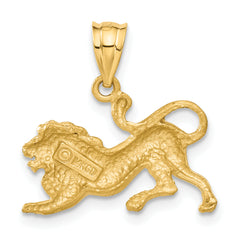 14K Gold Lion Pendant for Men  Solid Casted Design, Bold & Timeless Style