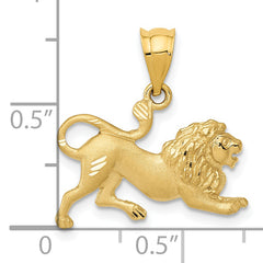 14K Gold Lion Pendant for Men  Solid Casted Design, Bold & Timeless Style