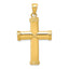 14k Polished Latin Cross Pendant