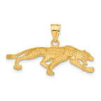 14K Gold Panther Pendant for Men  Bold, Solid Design with Casted Detail
