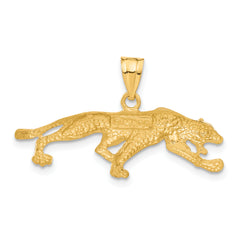 14K Gold Panther Pendant for Men  Bold, Solid Design with Casted Detail