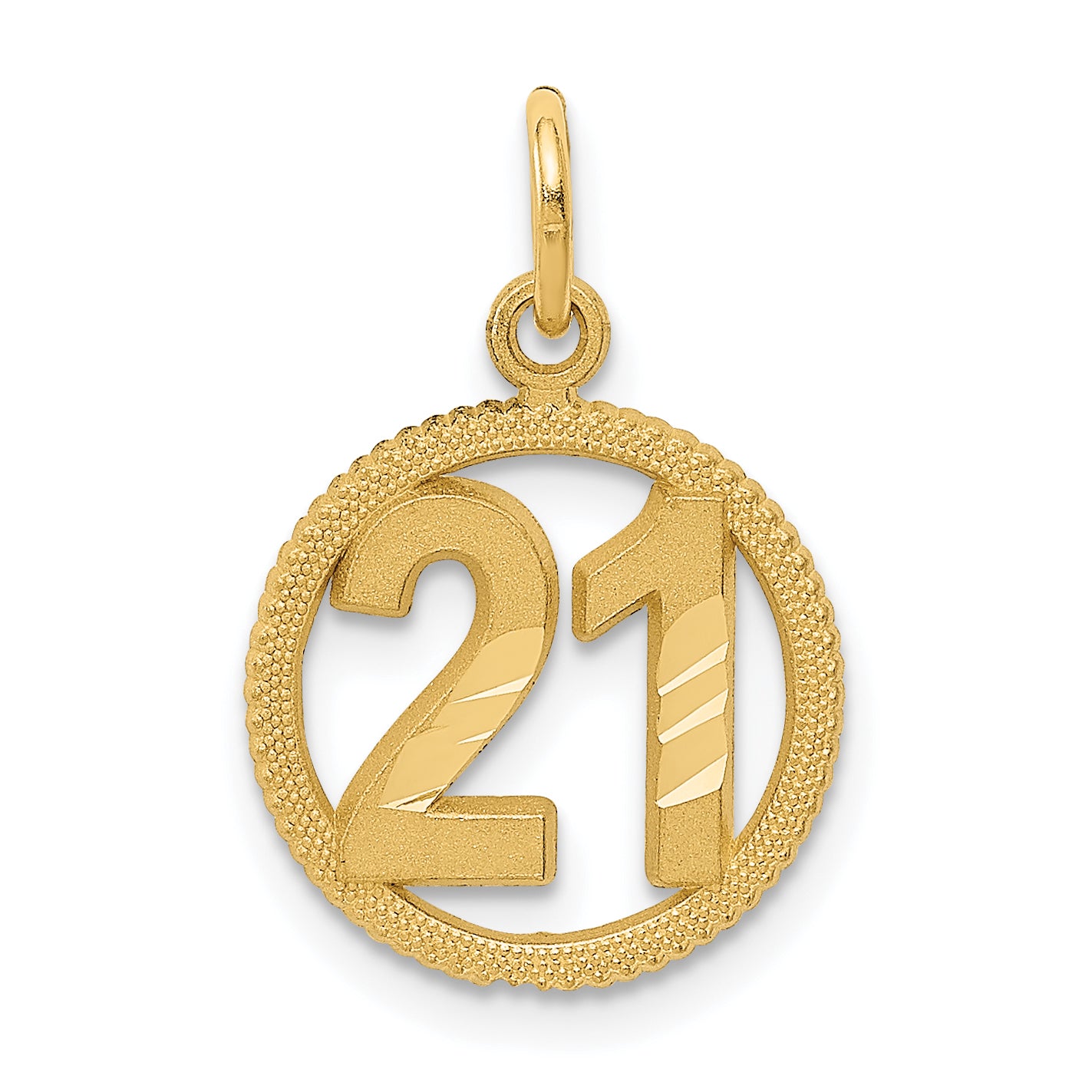 14k #21 in A Circle Pendant Main image