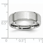 Beveled Edge Wedding Band in Cobalt, 7mm