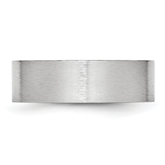 Cobalt Satin Finish Unisex 7mm Wedding Band Engravable Elegance