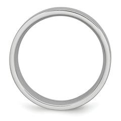 Sophia Jewelers Unisex Cobalt Satin Wedding Band with Engravable Flat Design - 7