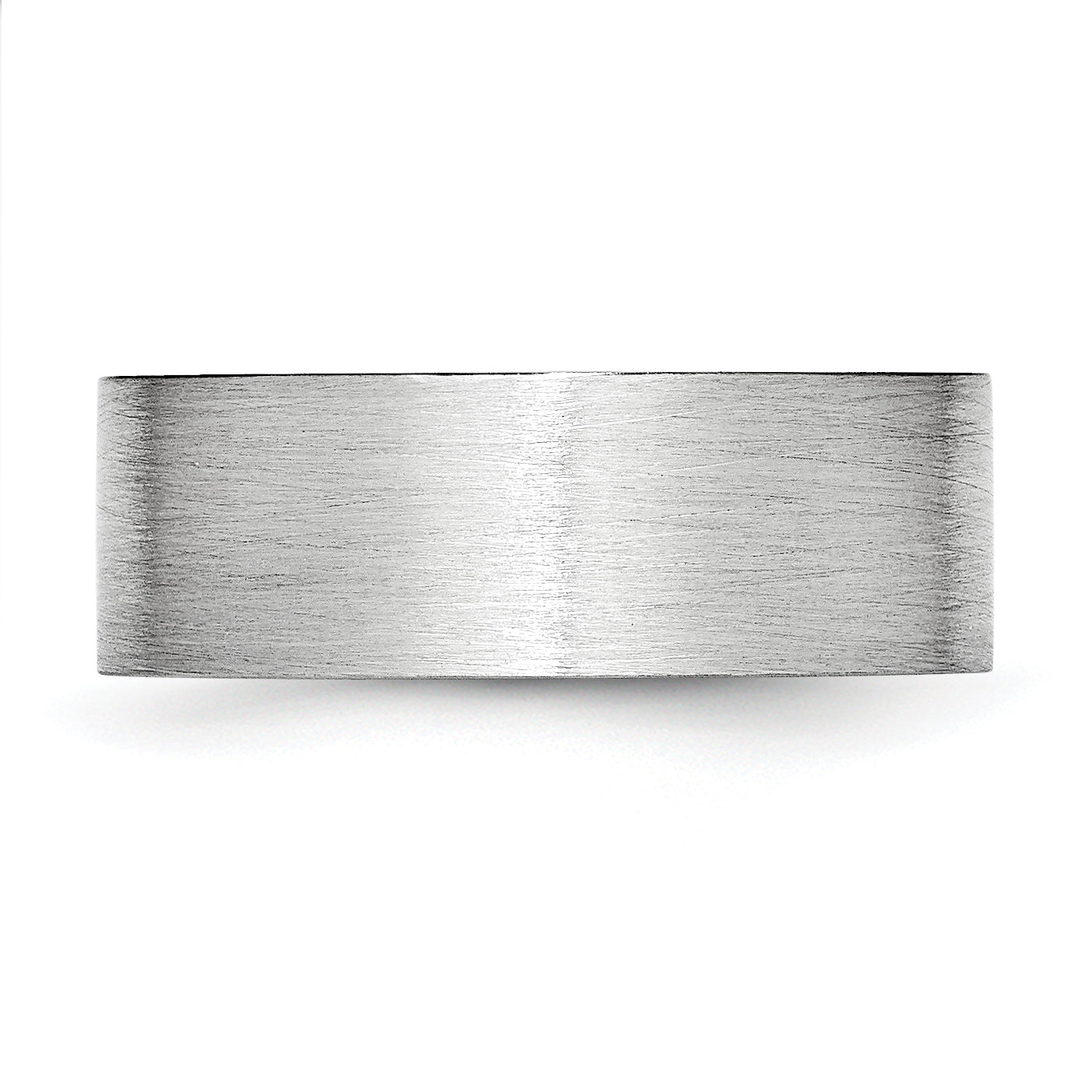 Sophia Jewelers Unisex Cobalt Satin Wedding Band with Engravable Flat Design - 7