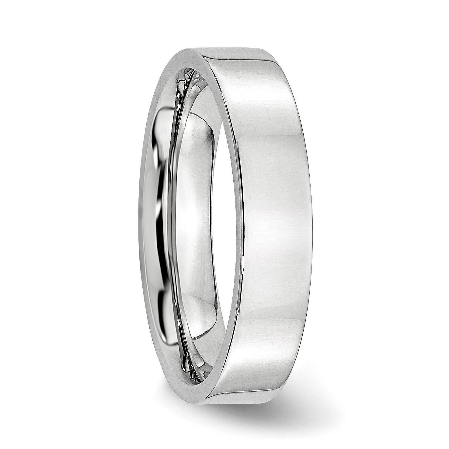 Cobalt Unisex Polished Wedding Band, Engravable & Gift Ready