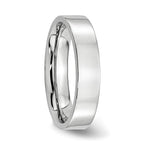 Cobalt Unisex Polished Wedding Band, Engravable & Gift Ready