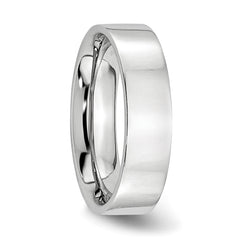 Sophia Jewelers Unisex Cobalt Wedding Band Polished Engravable 6mm Elegant - 7