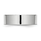 Polished Flat Wedding Band in Cobalt, 7mm