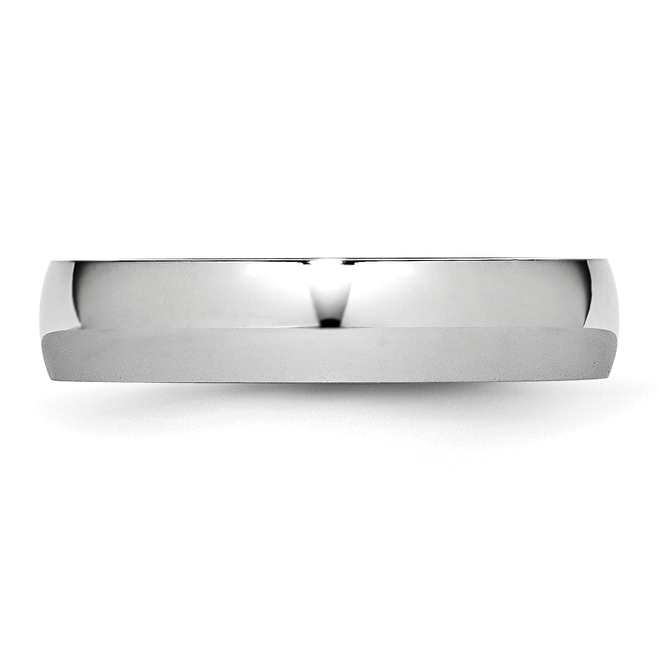 Cobalt Unisex Wedding Band with Polished Finish and Engravable Design