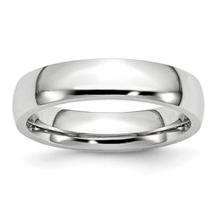 Cobalt Polished 5mm Half Round Band