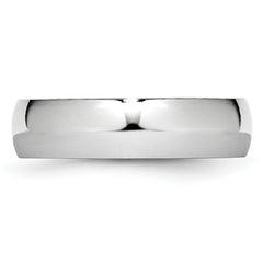 Cobalt Unisex Polished Wedding Band with Engravable Gift Pouch