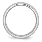Polished Half-Round Wedding Band in Cobalt, 7mm