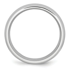 Cobalt Wedding Band with Polished Finish and Engravable Unisex Style