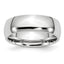Cobalt Polished 7mm Half Round Band