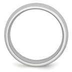 Polished Half-Round Wedding Band in Cobalt, 8mm
