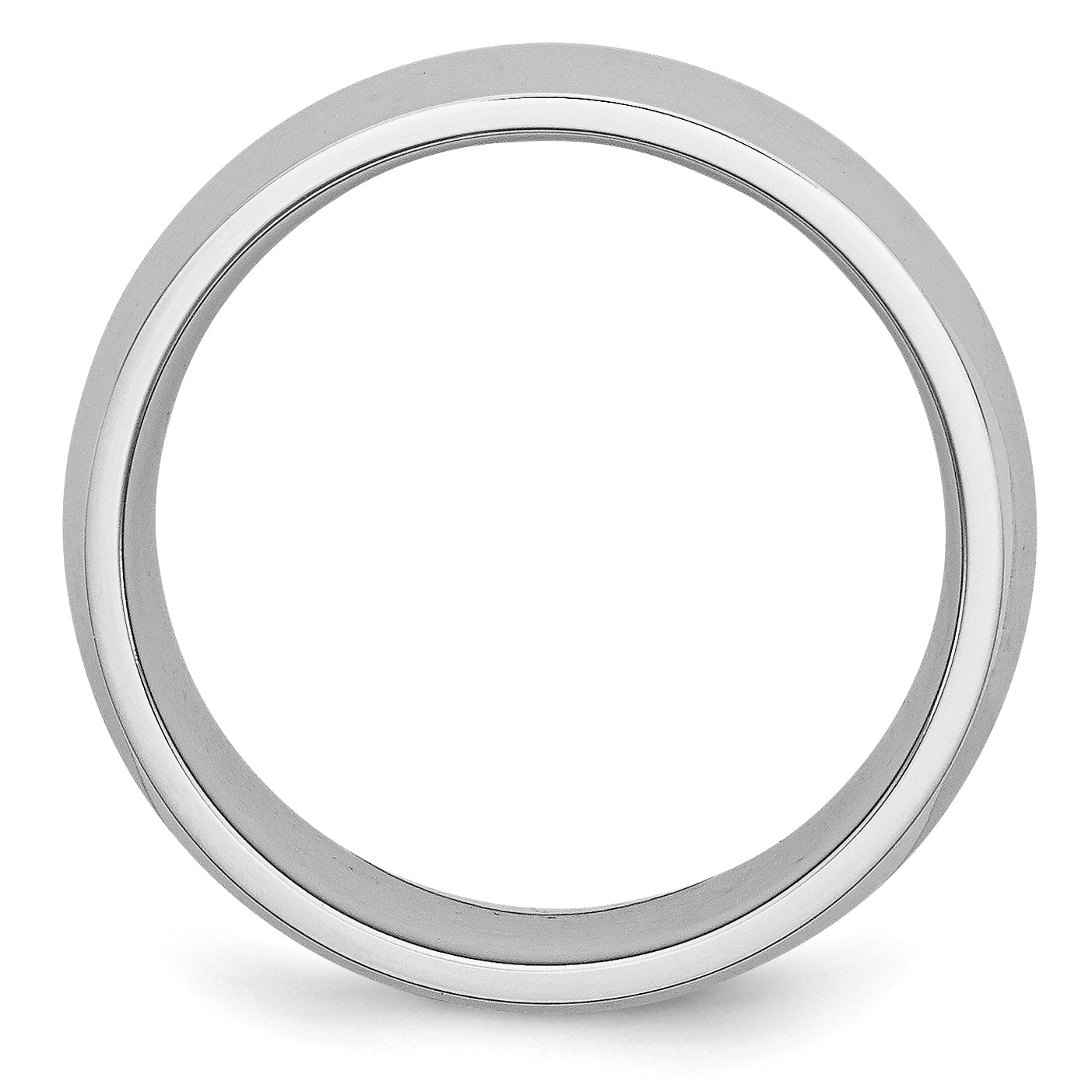 Polished Half-Round Wedding Band in Cobalt, 8mm