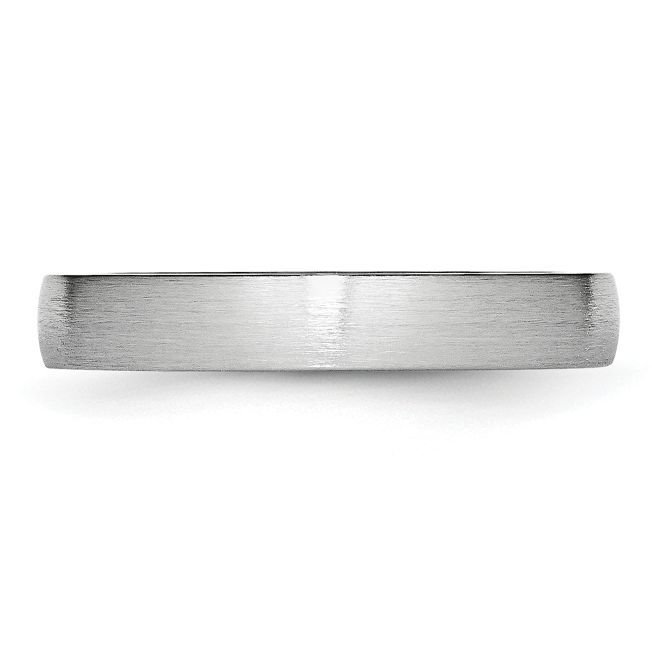 Brushed Half-Round Wedding Band in Cobalt, 4mm