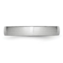 Cobalt Unisex Wedding Band with Brushed Finish and Engravable Design