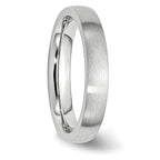 Brushed Half-Round Wedding Band in Cobalt, 4mm