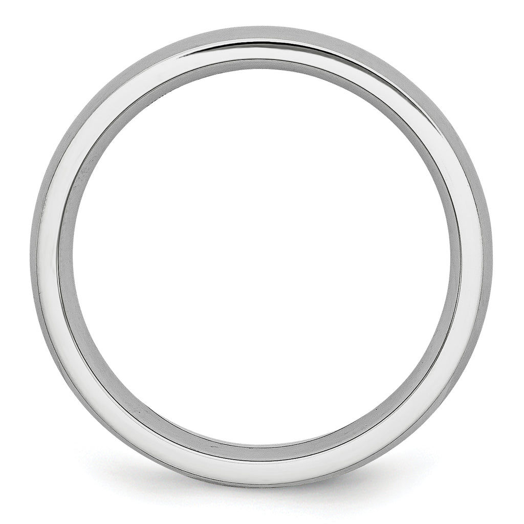 Brushed Half-Round Wedding Band in Cobalt, 5mm