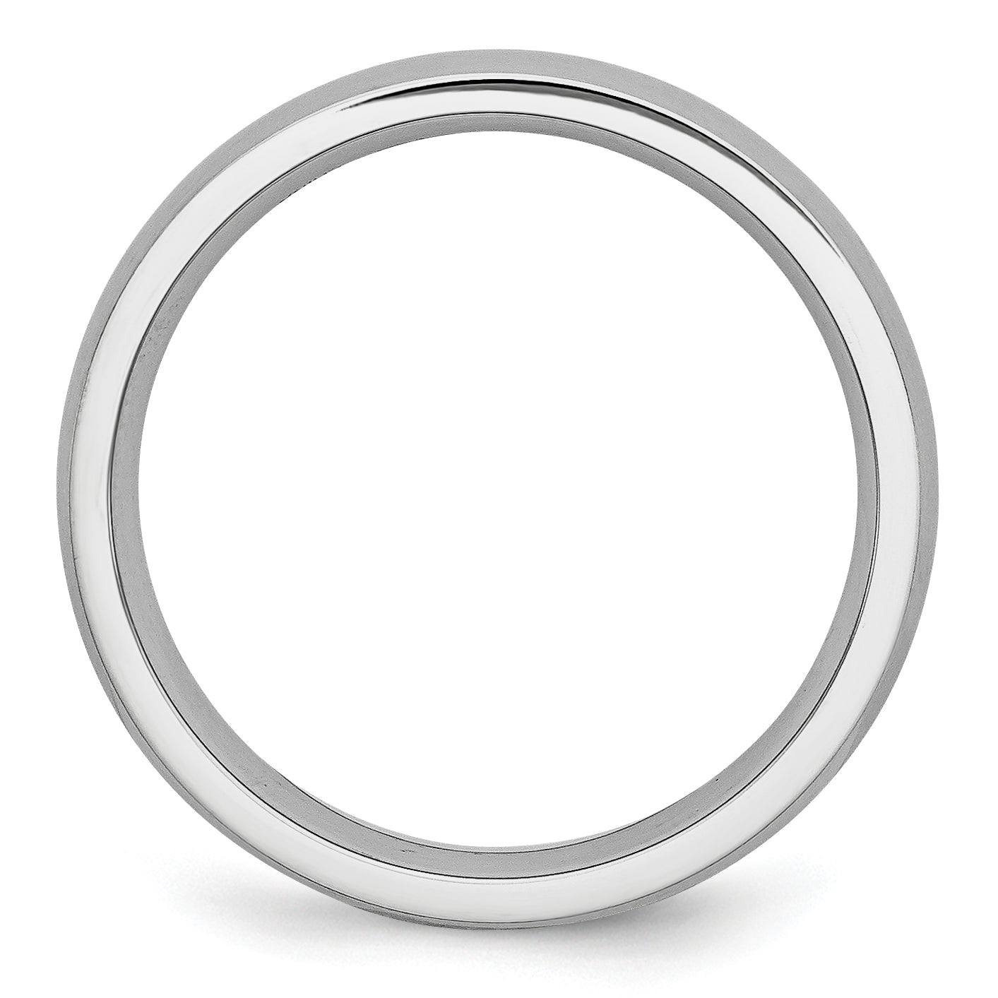 Brushed Half-Round Wedding Band in Cobalt, 5mm