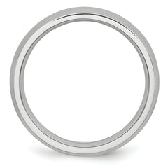 Cobalt Satin Unisex Wedding Band with Brushed Finish Engravable