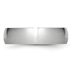 Cobalt Satin Unisex Wedding Band with Brushed Finish Engravable