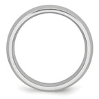 Satin Half-Round Wedding Band in Cobalt, 7mm