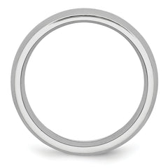 Cobalt Unisex Wedding Band with Brushed Finish and Engravable Design