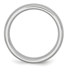 Cobalt Satin Brushed Unisex Wedding Band with Engravable Gift Pouch