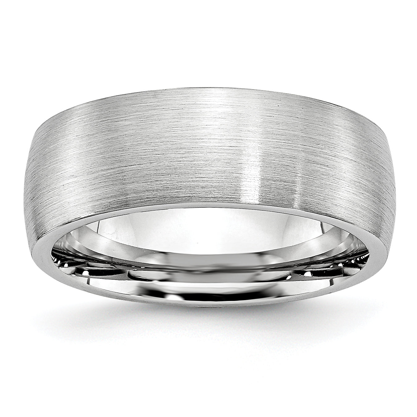 Cobalt Satin 8mm Half Round Band Main image