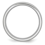 Grooved Comfort Wedding Band in Cobalt, 6mm
