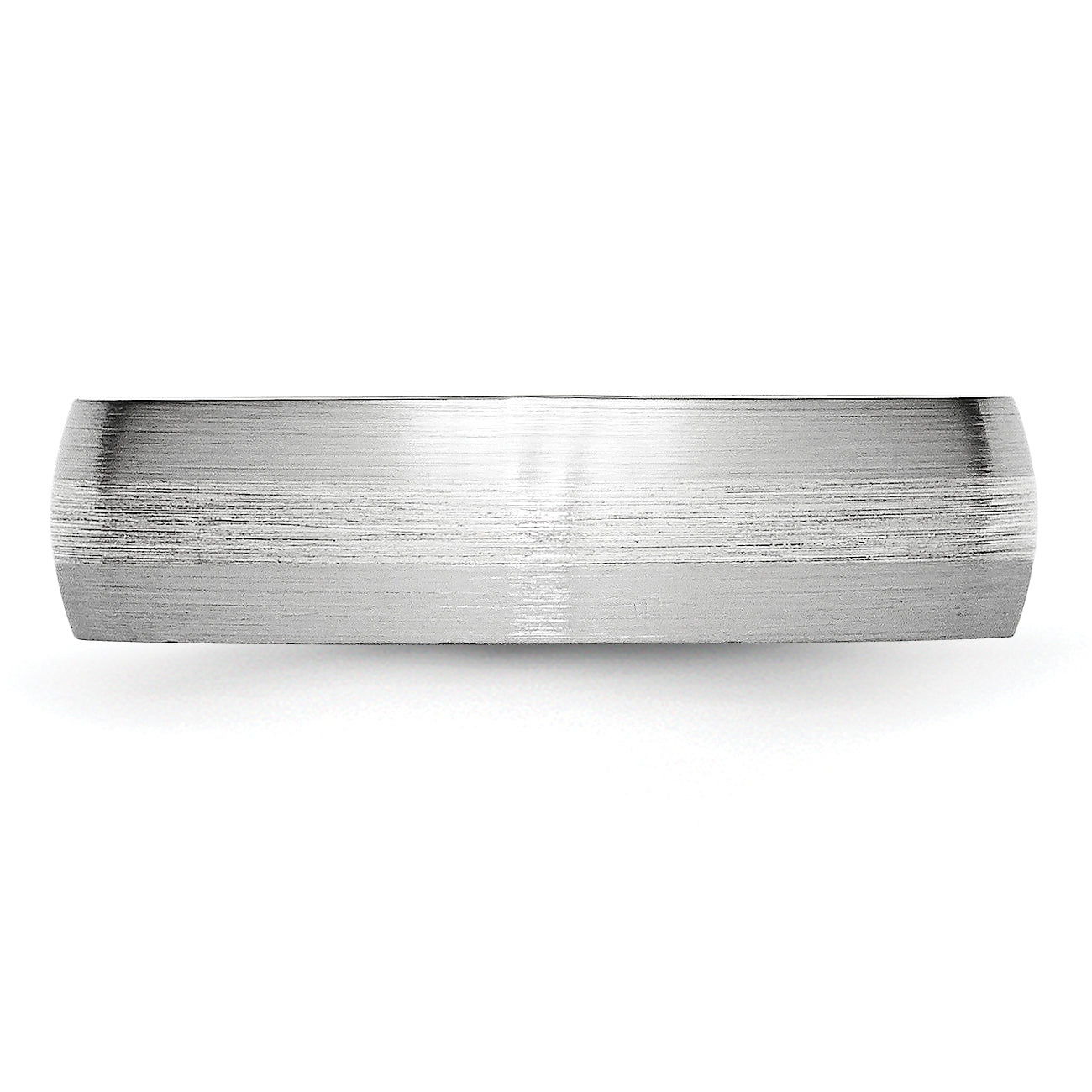 Sterling Silver 925 Unisex Satin Wedding Band Engravable 6mm - 7