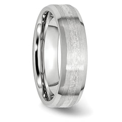 Sophia Jewelers 925 Sterling Silver Unisex Wedding Band with Satin Beveled Edge - 7