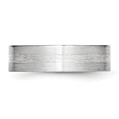Sophia Jewelers Unisex Sterling Silver Satin Finish Wedding Band Engravable - 7.5