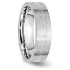 Sophia Jewelers Unisex Sterling Silver Satin Finish Wedding Band Engravable