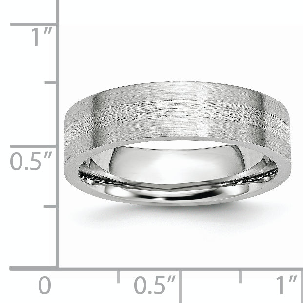 Sophia Jewelers Unisex Sterling Silver Satin Finish Wedding Band Engravable - 7.5