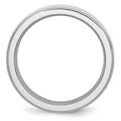 Cobalt Sterling Silver 925 Unisex Wedding Band with Polished Satin Finish