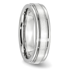 Cobalt Sterling Silver 925 Unisex Wedding Band with Polished Satin Finish