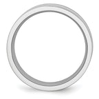 Cobalt Sterling Silver 8mm Satin Unisex Wedding Band Engravable Luxury