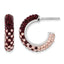 Sterling Silver Swarovski Crystal Hoop Earrings