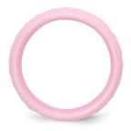 Faceted Wedding Band in Pink Ceramic, 7.5mm