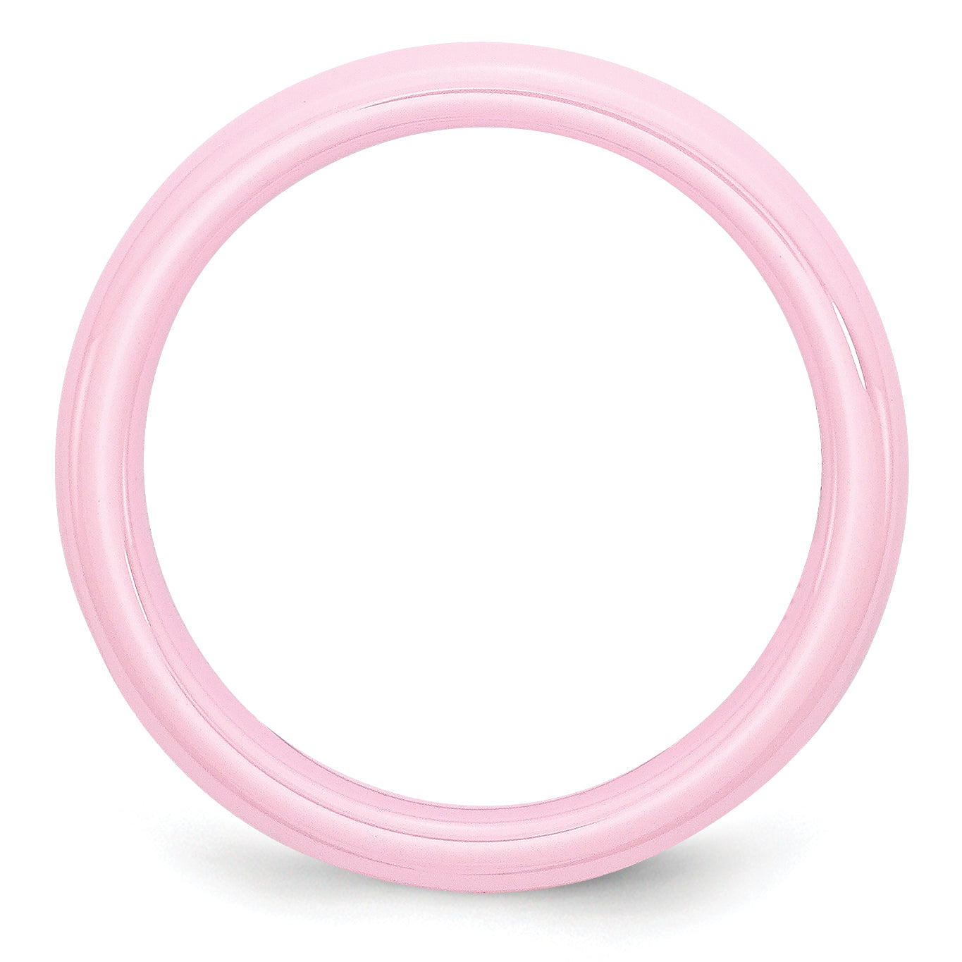 Polished Wedding Band in Pink Ceramic, 4mm Secondary image