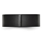 Brushed Comfort-Fit Wedding Band in Black Ceramic, 8mm